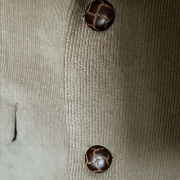 Chaps Ralph Lauren Corduroy Blazer 40R Tan Sport Jacket Coat Elbow Patches NWOT - Picture 3 of 13